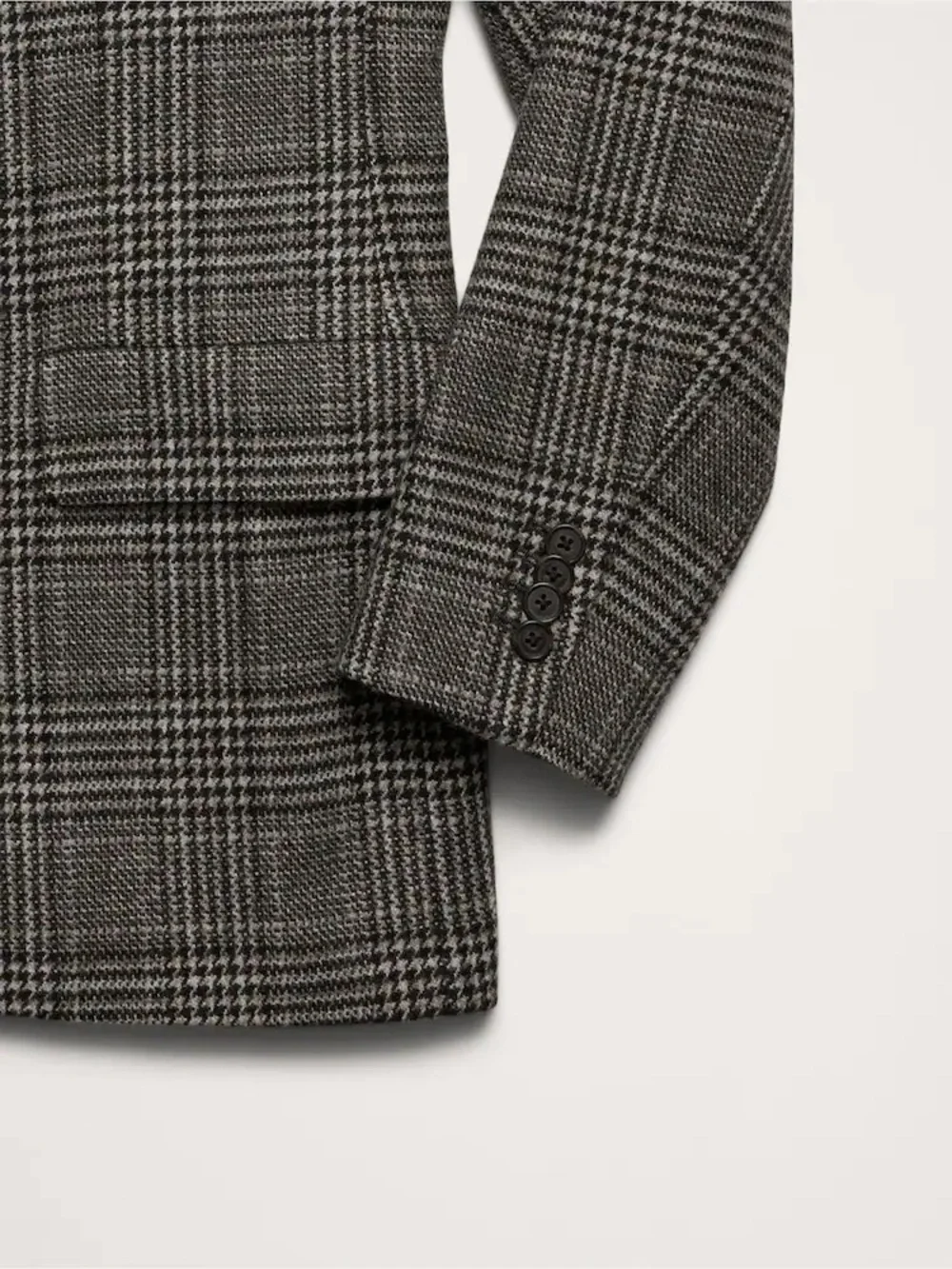 Classic brown/Grey Glen Plaid Men's Blazer